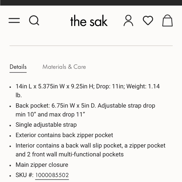 The Sak Blue and Brown Hobo Bag - Picture 11 of 11